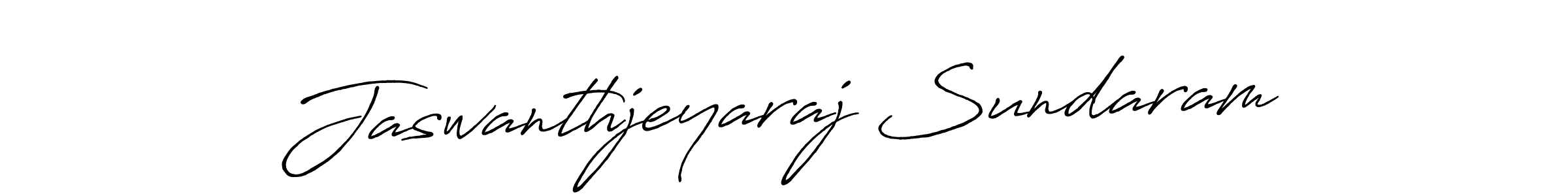 Use a signature maker to create a handwritten signature online. With this signature software, you can design (Antro_Vectra_Bolder) your own signature for name Jaswanthjeyaraj Sundaram. Jaswanthjeyaraj Sundaram signature style 7 images and pictures png