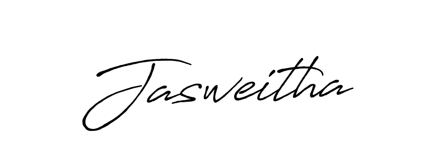 Design your own signature with our free online signature maker. With this signature software, you can create a handwritten (Antro_Vectra_Bolder) signature for name Jasweitha. Jasweitha signature style 7 images and pictures png