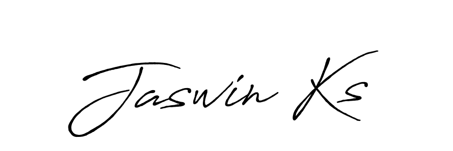 Use a signature maker to create a handwritten signature online. With this signature software, you can design (Antro_Vectra_Bolder) your own signature for name Jaswin Ks. Jaswin Ks signature style 7 images and pictures png