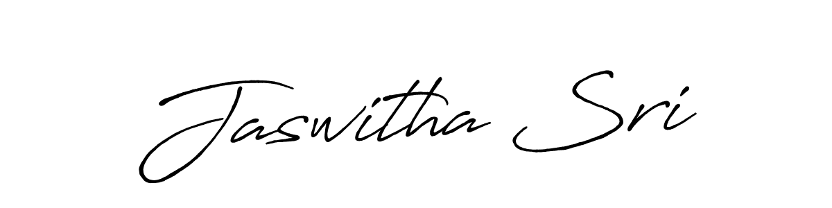 You should practise on your own different ways (Antro_Vectra_Bolder) to write your name (Jaswitha Sri) in signature. don't let someone else do it for you. Jaswitha Sri signature style 7 images and pictures png