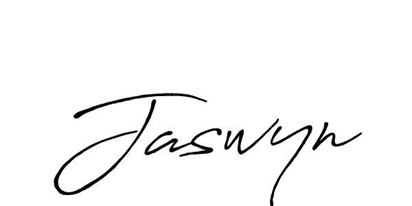 Make a beautiful signature design for name Jaswyn. With this signature (Antro_Vectra_Bolder) style, you can create a handwritten signature for free. Jaswyn signature style 7 images and pictures png