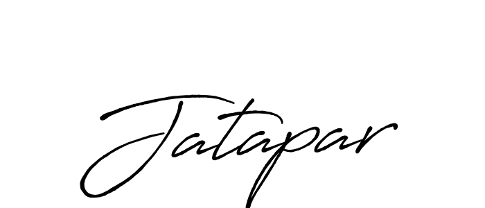 Design your own signature with our free online signature maker. With this signature software, you can create a handwritten (Antro_Vectra_Bolder) signature for name Jatapar. Jatapar signature style 7 images and pictures png