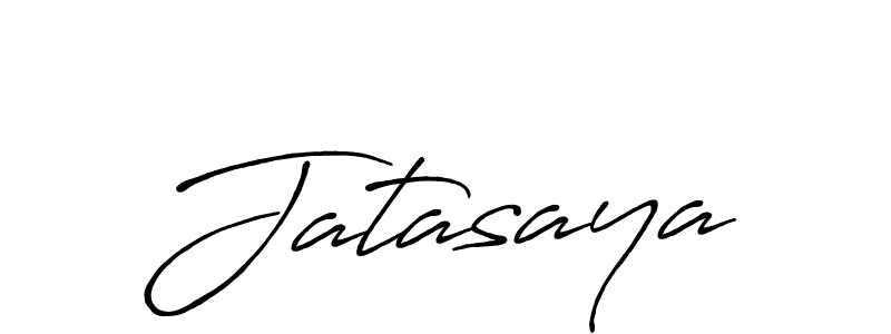 Use a signature maker to create a handwritten signature online. With this signature software, you can design (Antro_Vectra_Bolder) your own signature for name Jatasaya. Jatasaya signature style 7 images and pictures png