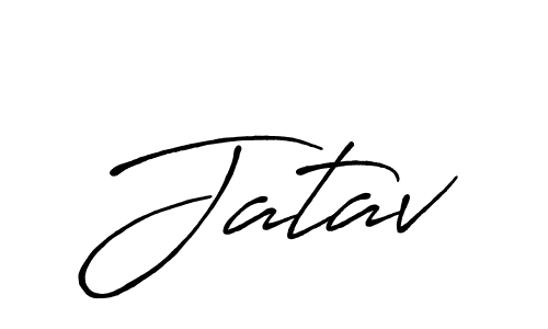 Design your own signature with our free online signature maker. With this signature software, you can create a handwritten (Antro_Vectra_Bolder) signature for name Jatav. Jatav signature style 7 images and pictures png