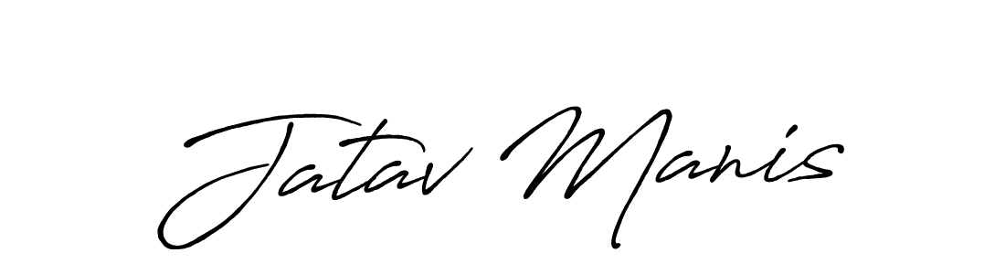 How to make Jatav Manis signature? Antro_Vectra_Bolder is a professional autograph style. Create handwritten signature for Jatav Manis name. Jatav Manis signature style 7 images and pictures png