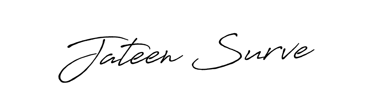 Similarly Antro_Vectra_Bolder is the best handwritten signature design. Signature creator online .You can use it as an online autograph creator for name Jateen Surve. Jateen Surve signature style 7 images and pictures png