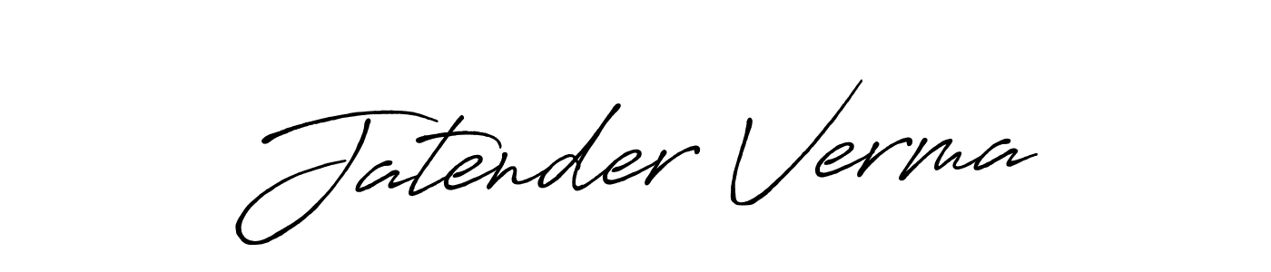 How to make Jatender Verma signature? Antro_Vectra_Bolder is a professional autograph style. Create handwritten signature for Jatender Verma name. Jatender Verma signature style 7 images and pictures png