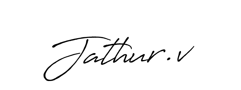Also we have Jathur.v name is the best signature style. Create professional handwritten signature collection using Antro_Vectra_Bolder autograph style. Jathur.v signature style 7 images and pictures png