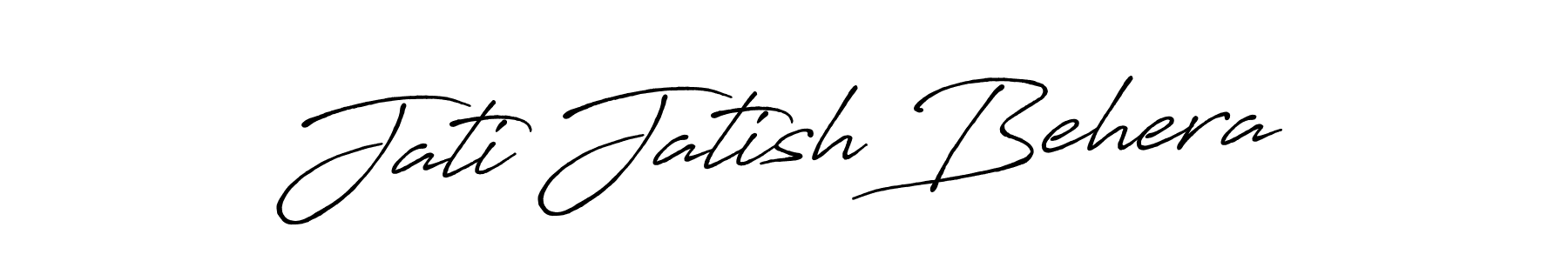 Design your own signature with our free online signature maker. With this signature software, you can create a handwritten (Antro_Vectra_Bolder) signature for name Jati Jatish Behera. Jati Jatish Behera signature style 7 images and pictures png