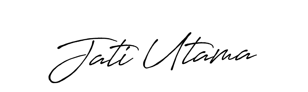 Make a beautiful signature design for name Jati Utama. Use this online signature maker to create a handwritten signature for free. Jati Utama signature style 7 images and pictures png