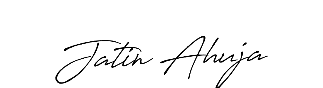 Make a short Jatin Ahuja signature style. Manage your documents anywhere anytime using Antro_Vectra_Bolder. Create and add eSignatures, submit forms, share and send files easily. Jatin Ahuja signature style 7 images and pictures png