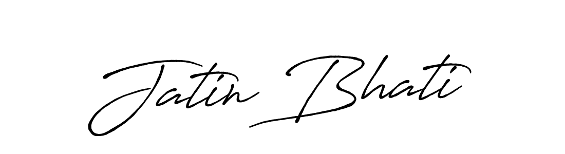 Antro_Vectra_Bolder is a professional signature style that is perfect for those who want to add a touch of class to their signature. It is also a great choice for those who want to make their signature more unique. Get Jatin Bhati name to fancy signature for free. Jatin Bhati signature style 7 images and pictures png