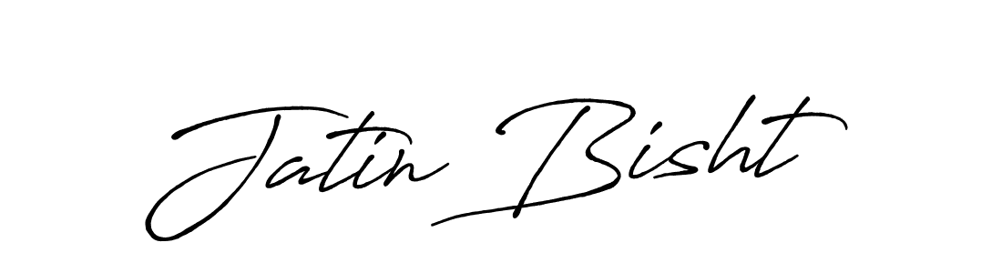 Jatin Bisht stylish signature style. Best Handwritten Sign (Antro_Vectra_Bolder) for my name. Handwritten Signature Collection Ideas for my name Jatin Bisht. Jatin Bisht signature style 7 images and pictures png