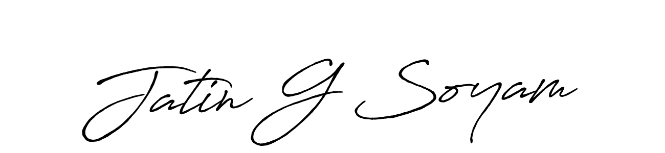 It looks lik you need a new signature style for name Jatin G Soyam. Design unique handwritten (Antro_Vectra_Bolder) signature with our free signature maker in just a few clicks. Jatin G Soyam signature style 7 images and pictures png