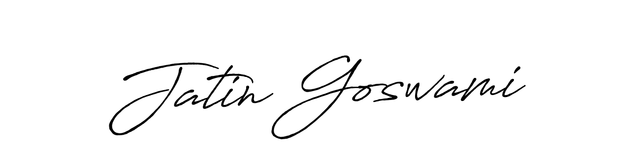 Jatin Goswami stylish signature style. Best Handwritten Sign (Antro_Vectra_Bolder) for my name. Handwritten Signature Collection Ideas for my name Jatin Goswami. Jatin Goswami signature style 7 images and pictures png