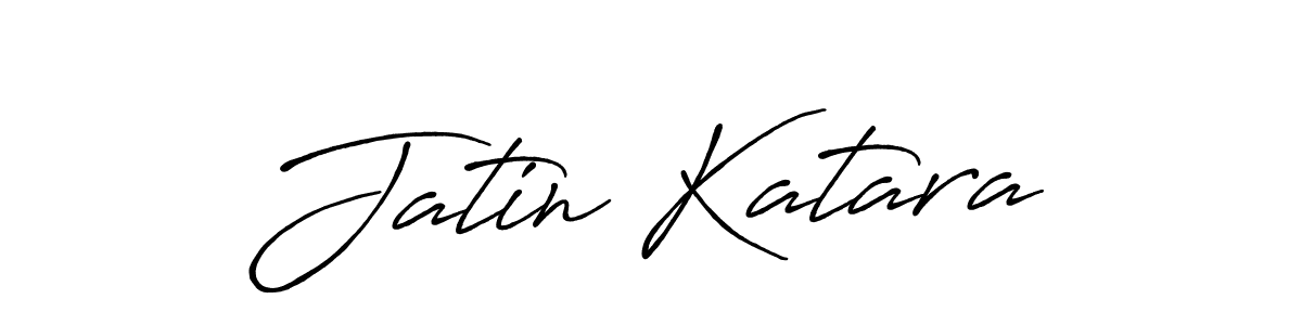 Jatin Katara stylish signature style. Best Handwritten Sign (Antro_Vectra_Bolder) for my name. Handwritten Signature Collection Ideas for my name Jatin Katara. Jatin Katara signature style 7 images and pictures png