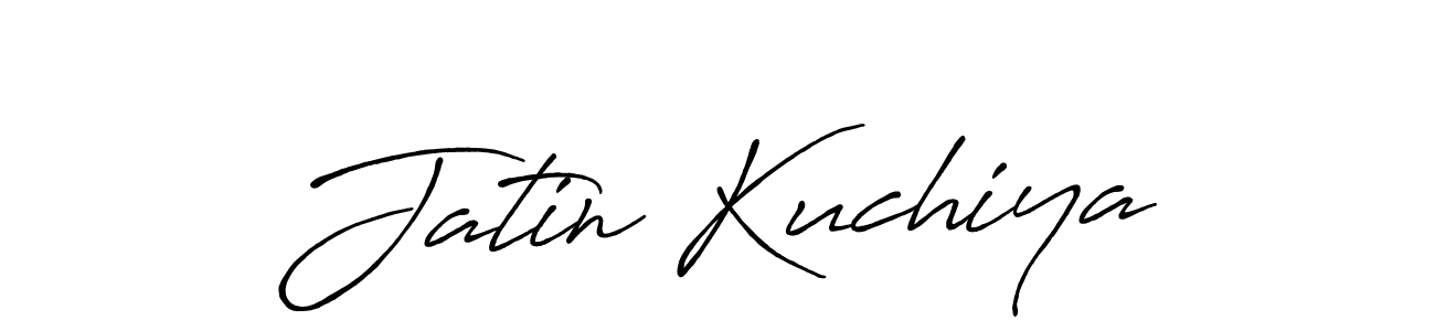 Design your own signature with our free online signature maker. With this signature software, you can create a handwritten (Antro_Vectra_Bolder) signature for name Jatin Kuchiya. Jatin Kuchiya signature style 7 images and pictures png