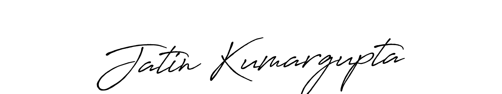 Make a beautiful signature design for name Jatin Kumargupta. With this signature (Antro_Vectra_Bolder) style, you can create a handwritten signature for free. Jatin Kumargupta signature style 7 images and pictures png