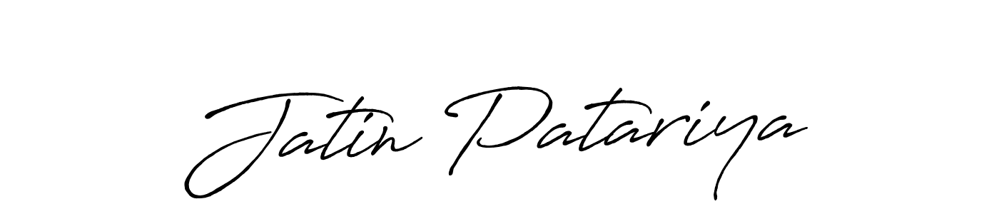 Design your own signature with our free online signature maker. With this signature software, you can create a handwritten (Antro_Vectra_Bolder) signature for name Jatin Patariya. Jatin Patariya signature style 7 images and pictures png