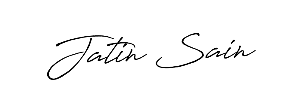 Also we have Jatin Sain name is the best signature style. Create professional handwritten signature collection using Antro_Vectra_Bolder autograph style. Jatin Sain signature style 7 images and pictures png
