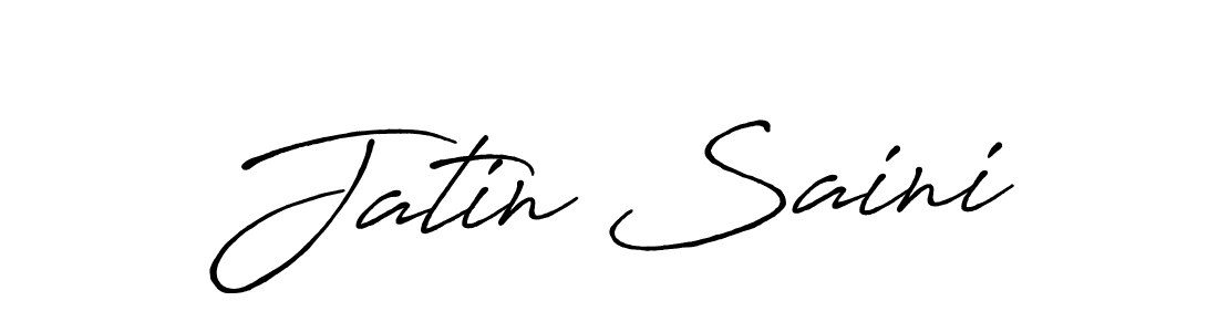 Also we have Jatin Saini name is the best signature style. Create professional handwritten signature collection using Antro_Vectra_Bolder autograph style. Jatin Saini signature style 7 images and pictures png