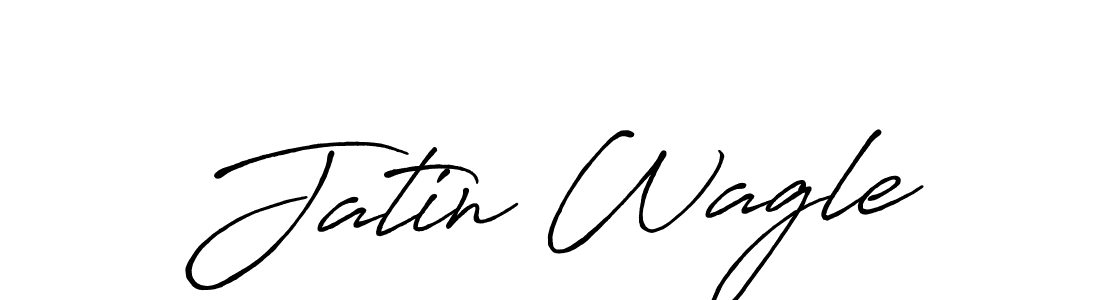 Make a beautiful signature design for name Jatin Wagle. With this signature (Antro_Vectra_Bolder) style, you can create a handwritten signature for free. Jatin Wagle signature style 7 images and pictures png
