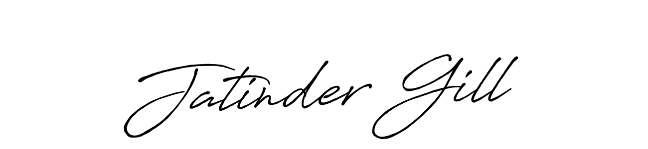 Also we have Jatinder Gill name is the best signature style. Create professional handwritten signature collection using Antro_Vectra_Bolder autograph style. Jatinder Gill signature style 7 images and pictures png