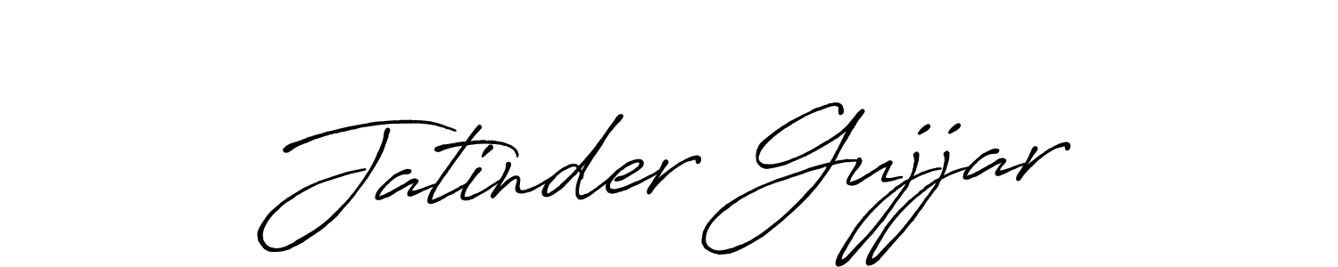 Use a signature maker to create a handwritten signature online. With this signature software, you can design (Antro_Vectra_Bolder) your own signature for name Jatinder Gujjar. Jatinder Gujjar signature style 7 images and pictures png