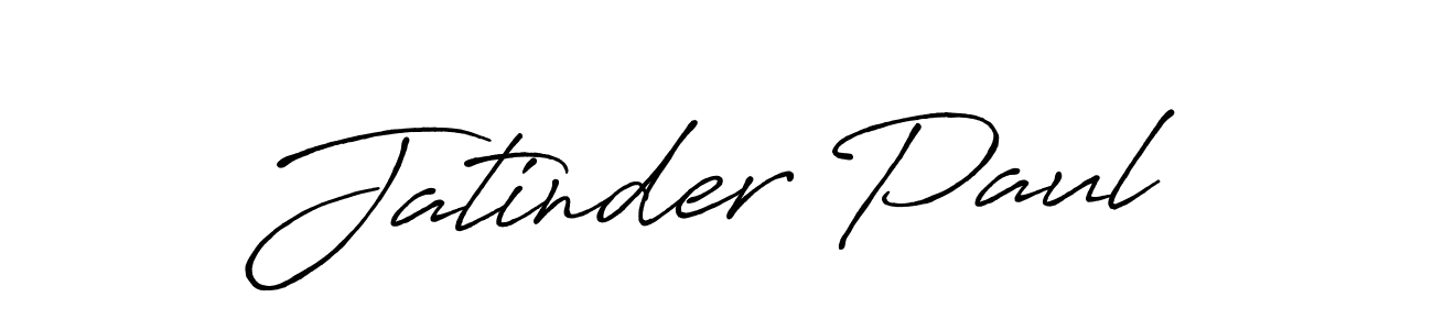 It looks lik you need a new signature style for name Jatinder Paul. Design unique handwritten (Antro_Vectra_Bolder) signature with our free signature maker in just a few clicks. Jatinder Paul signature style 7 images and pictures png