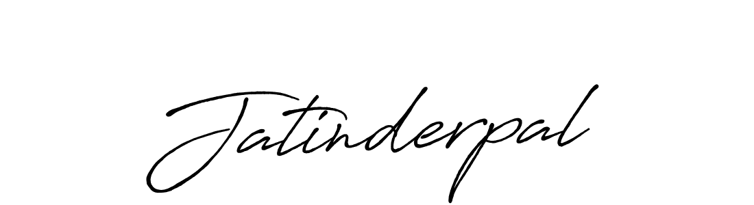 How to make Jatinderpal name signature. Use Antro_Vectra_Bolder style for creating short signs online. This is the latest handwritten sign. Jatinderpal signature style 7 images and pictures png