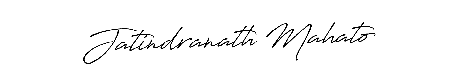 How to make Jatindranath Mahato name signature. Use Antro_Vectra_Bolder style for creating short signs online. This is the latest handwritten sign. Jatindranath Mahato signature style 7 images and pictures png