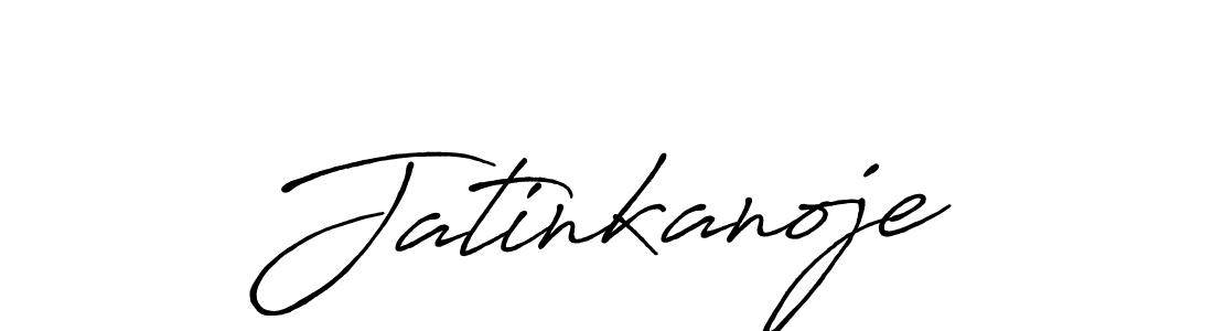 Similarly Antro_Vectra_Bolder is the best handwritten signature design. Signature creator online .You can use it as an online autograph creator for name Jatinkanoje. Jatinkanoje signature style 7 images and pictures png