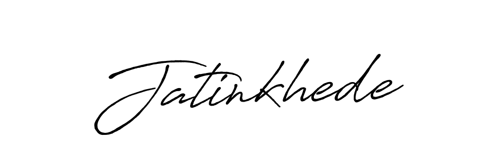 Also we have Jatinkhede name is the best signature style. Create professional handwritten signature collection using Antro_Vectra_Bolder autograph style. Jatinkhede signature style 7 images and pictures png