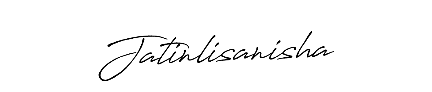 Use a signature maker to create a handwritten signature online. With this signature software, you can design (Antro_Vectra_Bolder) your own signature for name Jatinlisanisha. Jatinlisanisha signature style 7 images and pictures png