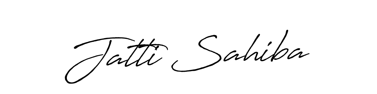 if you are searching for the best signature style for your name Jatti Sahiba. so please give up your signature search. here we have designed multiple signature styles  using Antro_Vectra_Bolder. Jatti Sahiba signature style 7 images and pictures png