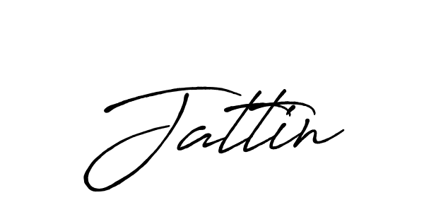 Design your own signature with our free online signature maker. With this signature software, you can create a handwritten (Antro_Vectra_Bolder) signature for name Jattin. Jattin signature style 7 images and pictures png