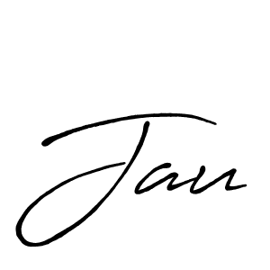 Use a signature maker to create a handwritten signature online. With this signature software, you can design (Antro_Vectra_Bolder) your own signature for name Jau. Jau signature style 7 images and pictures png