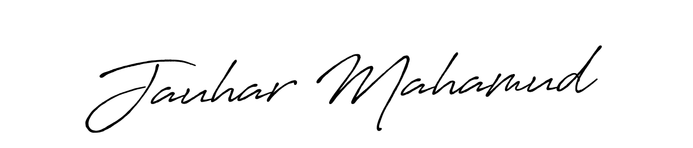 Also we have Jauhar Mahamud name is the best signature style. Create professional handwritten signature collection using Antro_Vectra_Bolder autograph style. Jauhar Mahamud signature style 7 images and pictures png