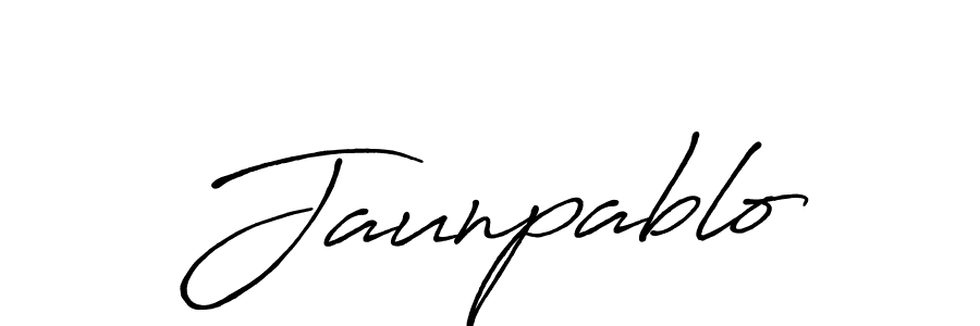 The best way (Antro_Vectra_Bolder) to make a short signature is to pick only two or three words in your name. The name Jaunpablo include a total of six letters. For converting this name. Jaunpablo signature style 7 images and pictures png