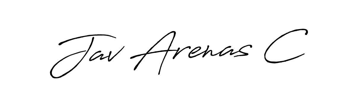 Use a signature maker to create a handwritten signature online. With this signature software, you can design (Antro_Vectra_Bolder) your own signature for name Jav Arenas C. Jav Arenas C signature style 7 images and pictures png