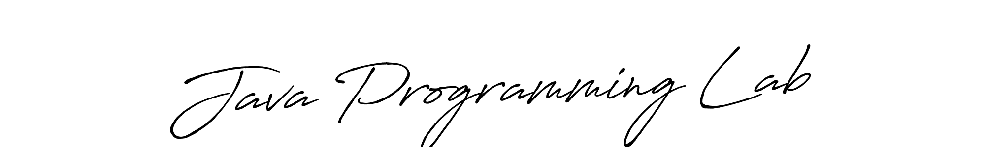 It looks lik you need a new signature style for name Java Programming Lab. Design unique handwritten (Antro_Vectra_Bolder) signature with our free signature maker in just a few clicks. Java Programming Lab signature style 7 images and pictures png