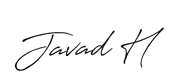 It looks lik you need a new signature style for name Javad H. Design unique handwritten (Antro_Vectra_Bolder) signature with our free signature maker in just a few clicks. Javad H signature style 7 images and pictures png