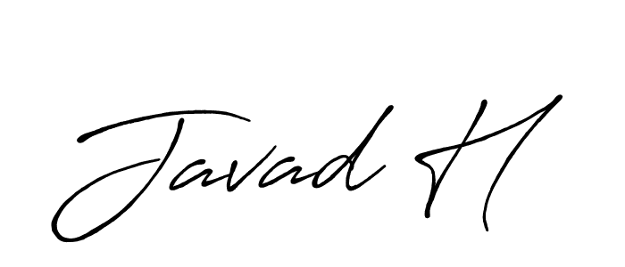 Similarly Antro_Vectra_Bolder is the best handwritten signature design. Signature creator online .You can use it as an online autograph creator for name Javad H. Javad H signature style 7 images and pictures png