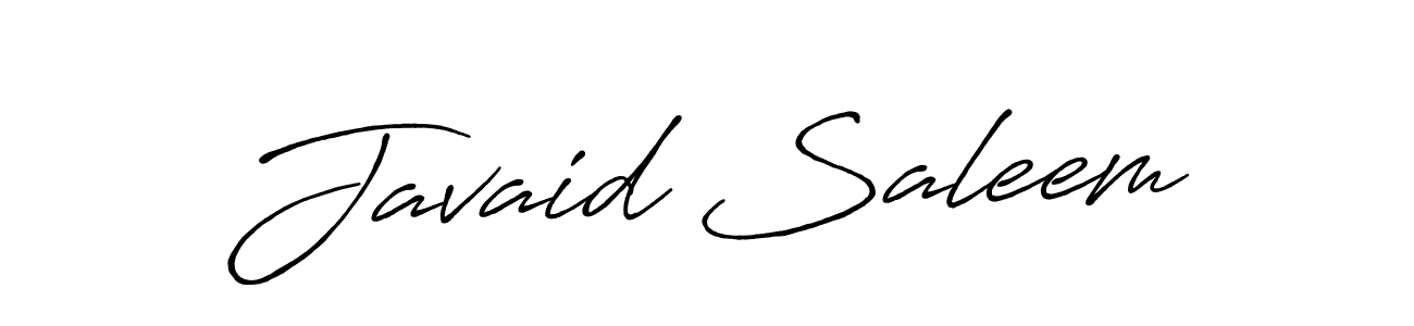 Javaid Saleem stylish signature style. Best Handwritten Sign (Antro_Vectra_Bolder) for my name. Handwritten Signature Collection Ideas for my name Javaid Saleem. Javaid Saleem signature style 7 images and pictures png