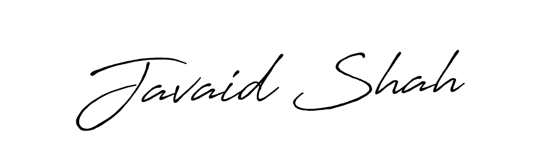 Create a beautiful signature design for name Javaid Shah. With this signature (Antro_Vectra_Bolder) fonts, you can make a handwritten signature for free. Javaid Shah signature style 7 images and pictures png