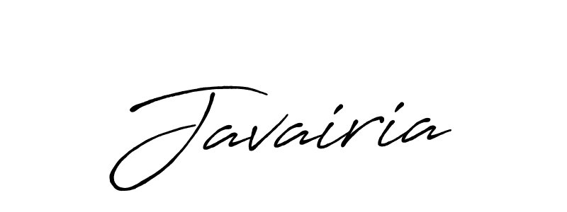How to make Javairia signature? Antro_Vectra_Bolder is a professional autograph style. Create handwritten signature for Javairia name. Javairia signature style 7 images and pictures png