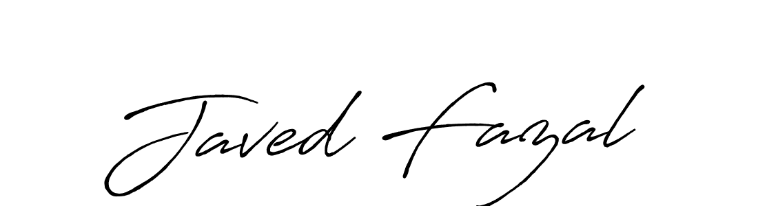 How to make Javed Fazal name signature. Use Antro_Vectra_Bolder style for creating short signs online. This is the latest handwritten sign. Javed Fazal signature style 7 images and pictures png