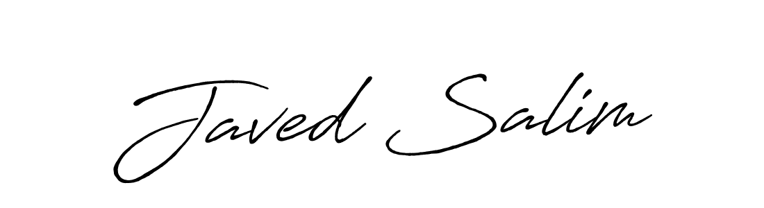 Create a beautiful signature design for name Javed Salim. With this signature (Antro_Vectra_Bolder) fonts, you can make a handwritten signature for free. Javed Salim signature style 7 images and pictures png