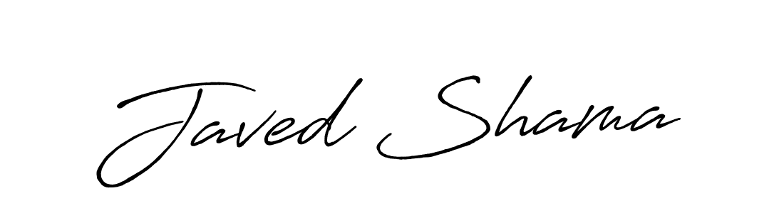 Design your own signature with our free online signature maker. With this signature software, you can create a handwritten (Antro_Vectra_Bolder) signature for name Javed Shama. Javed Shama signature style 7 images and pictures png