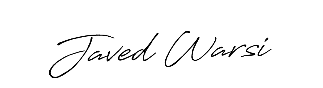 How to make Javed Warsi signature? Antro_Vectra_Bolder is a professional autograph style. Create handwritten signature for Javed Warsi name. Javed Warsi signature style 7 images and pictures png